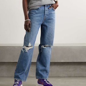 GRLFRND Denim - "The Amanda" Mid Rise Loose Boyfriend Jeans in 27